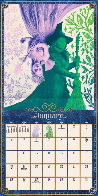 2026 Wicked: For Good Wall Calendar