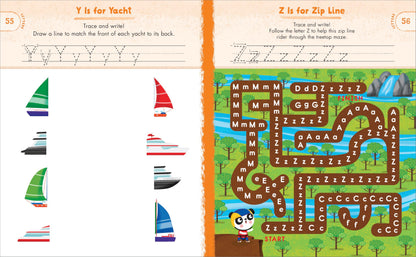 Preschool Activity Book Trucks, Cars, and Airplanes: 80 Games to Learn Letters, Numbers, Colors, and Shapes (School Skills Activity Books)