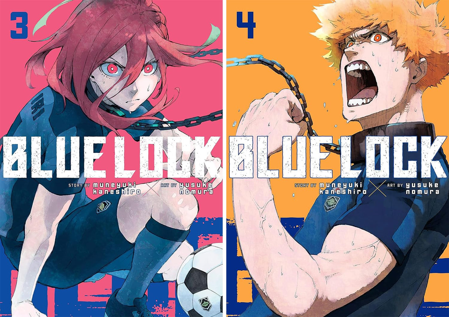 Blue Lock Manga Series Vol. 1–15 Collection by Muneyuki Kaneshiro (15 Books)