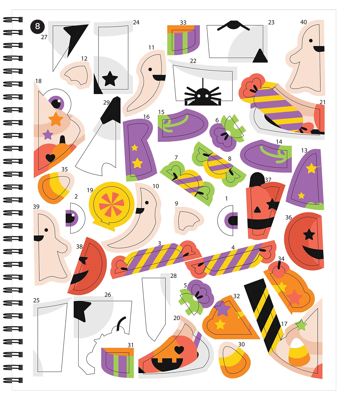 Brain Games - Sticker by Number: Halloween (Volume 1) 
