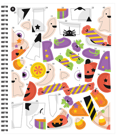 Brain Games - Sticker by Number: Halloween (Volume 1) 