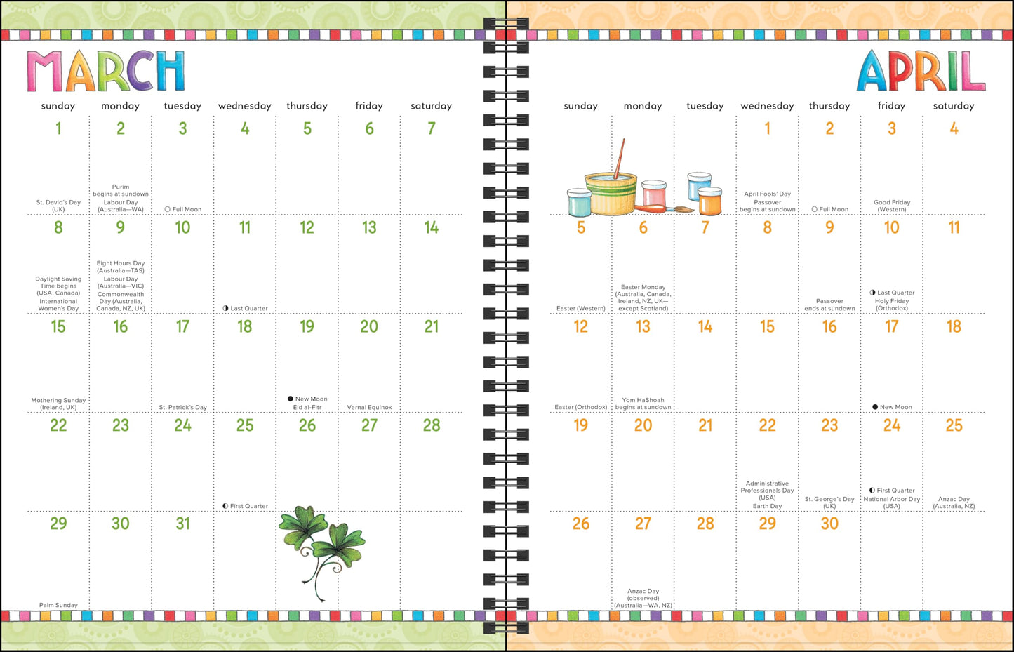 Mary Engelbreit's You Are a Work of Art 2026 Monthly/Weekly Planner Calendar 