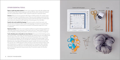 Crochet for Beginners: A Stitch Dictionary with Step-by-Step Illustrations and 10 Easy Projects 