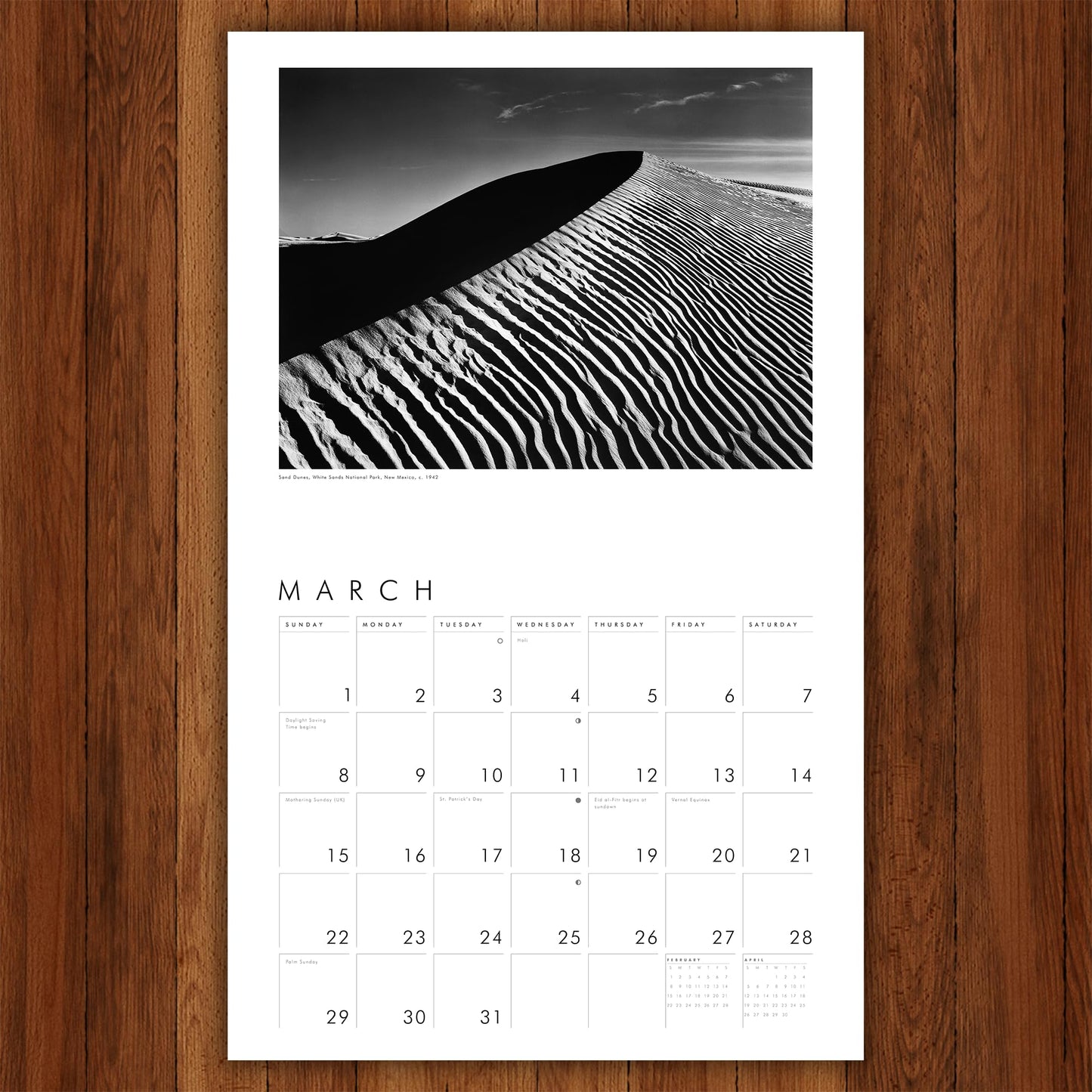 Ansel Adams 2026 Wall Calendar: Authorized Edition (Monthly Calendar)