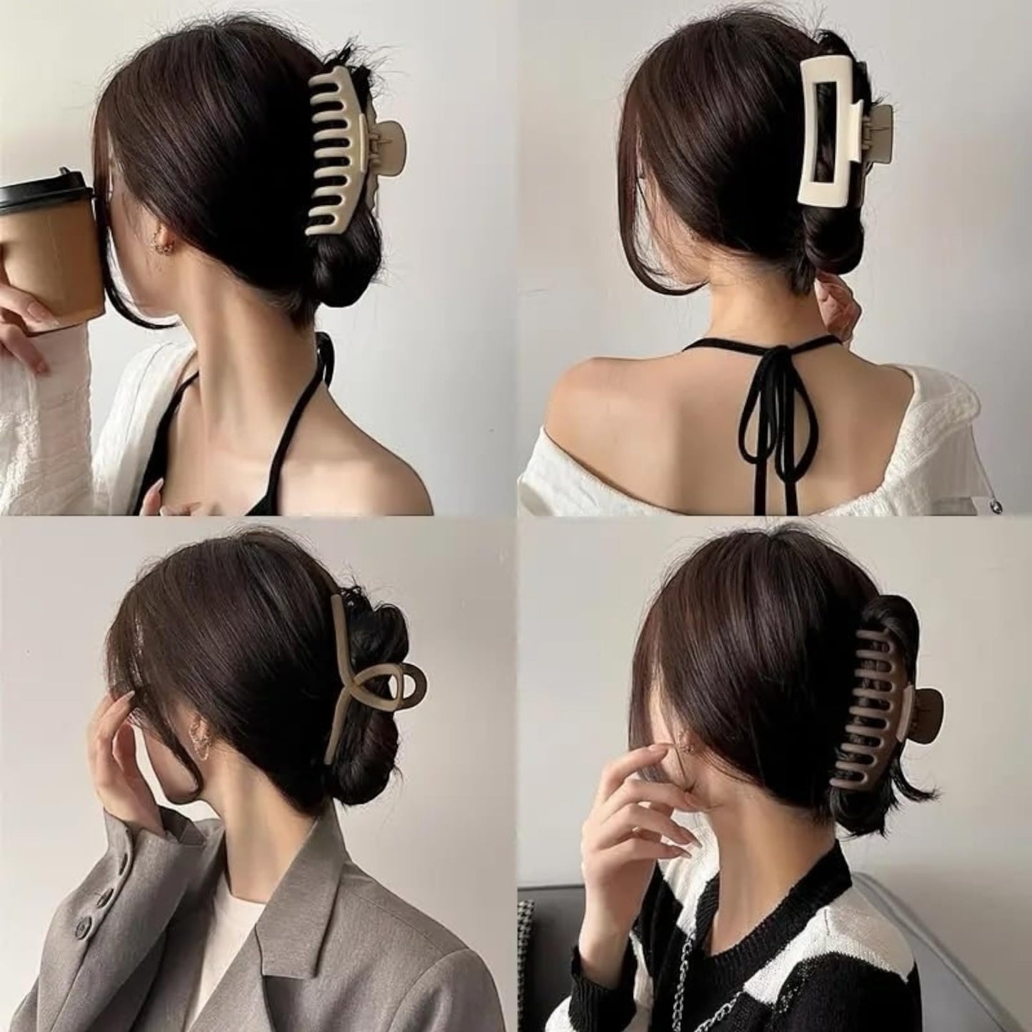 4pcs Large Claw Clips for Thick Hair - Nonslip Hair Accessories