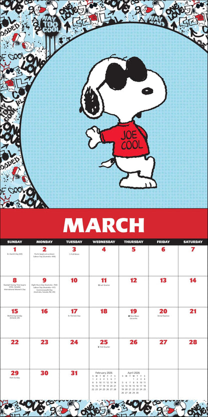 Peanuts®: Snoopy 2026 Wall Calendar