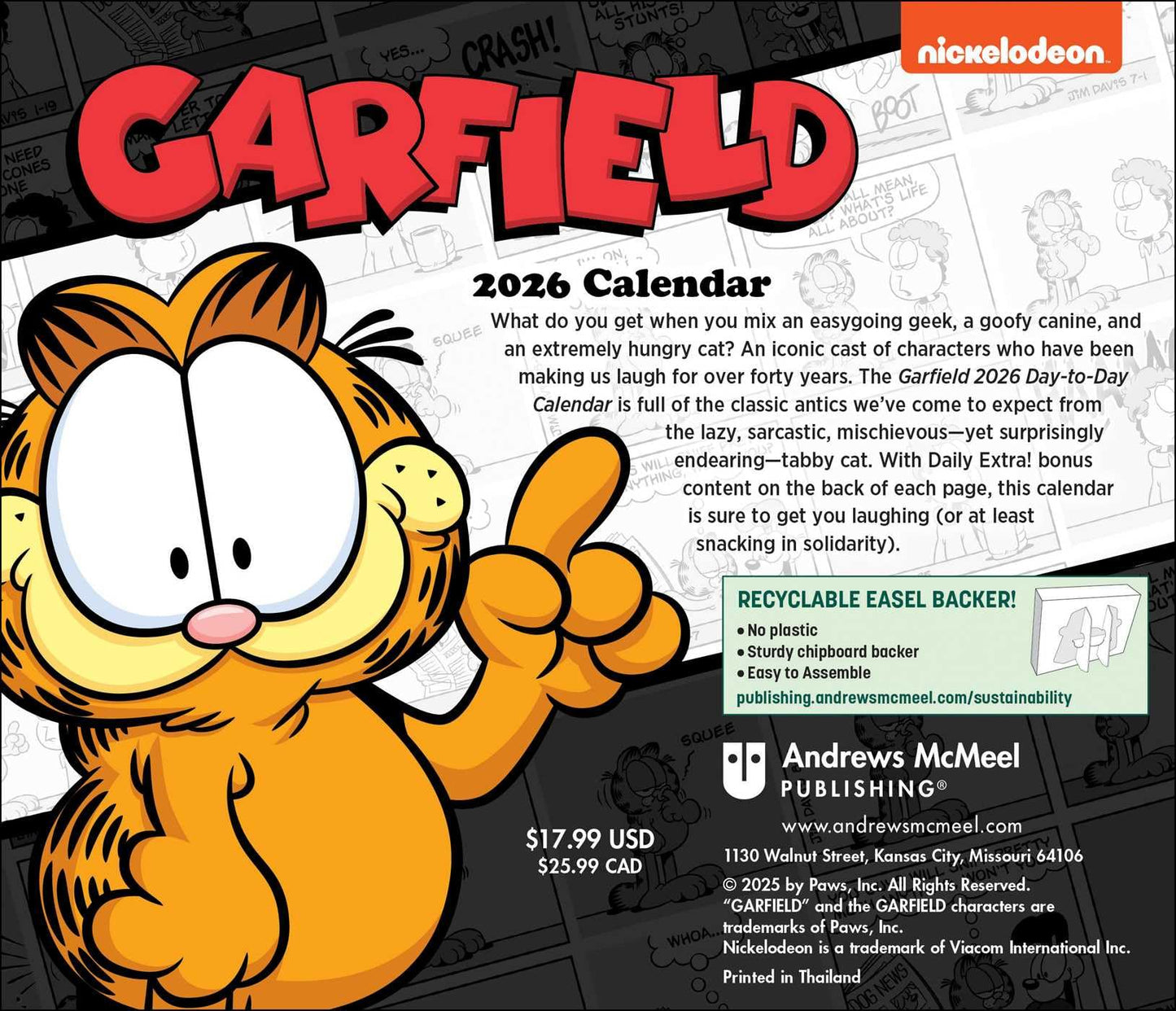 Garfield 2026 Day-to-Day Calendar 