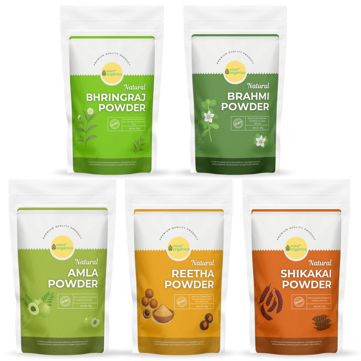 Natural Ayurvedic Hair Pack with Amla, Bhringraj & More - 250g