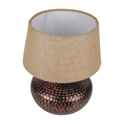 Table Lamp Minimalist Design Iron & Steel Construction Oil-Rubbed Bronze Finish 33x33x42 cm