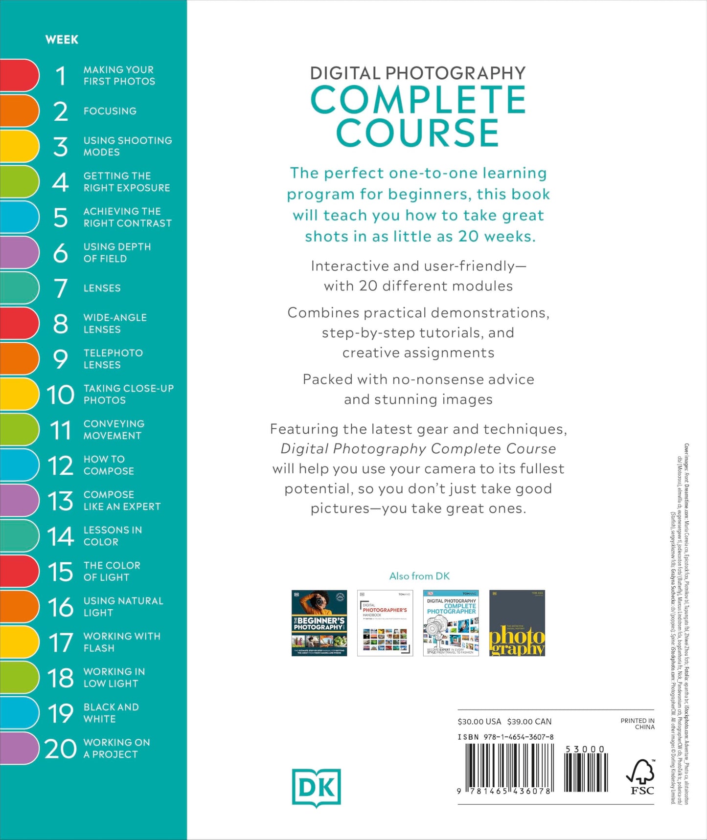 Digital Photography Complete Course: Learn Everything You Need to Know in 20 Weeks (DK Complete Courses)