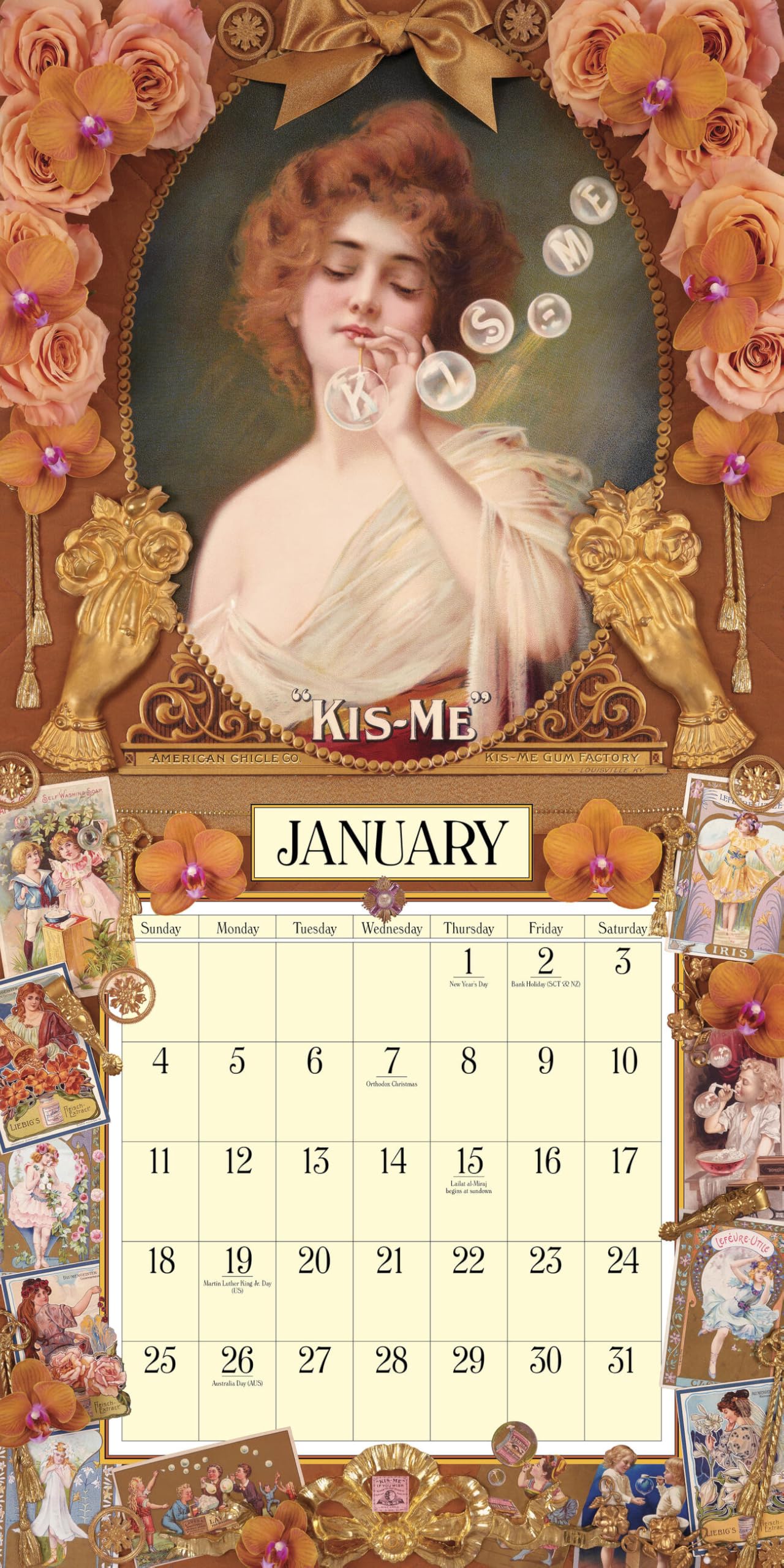 Cynthia Hart's Victoriana Wall Calendar 2026
