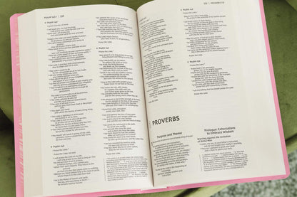 NIV, Gift and Award Bible, Leather-Look, Pink, Red Letter, Comfort Print 