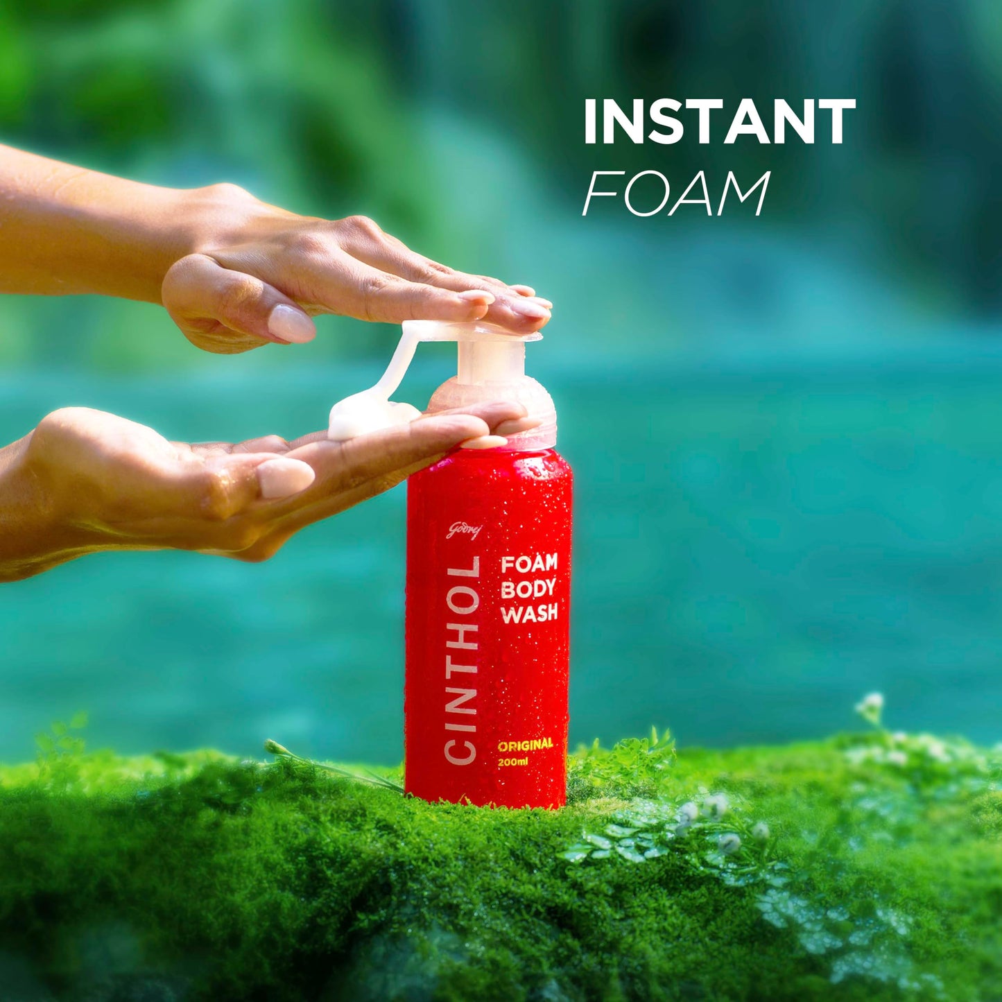 Cinthol Original Foam Body Wash Combi Pack - 600ml with 2 Refills