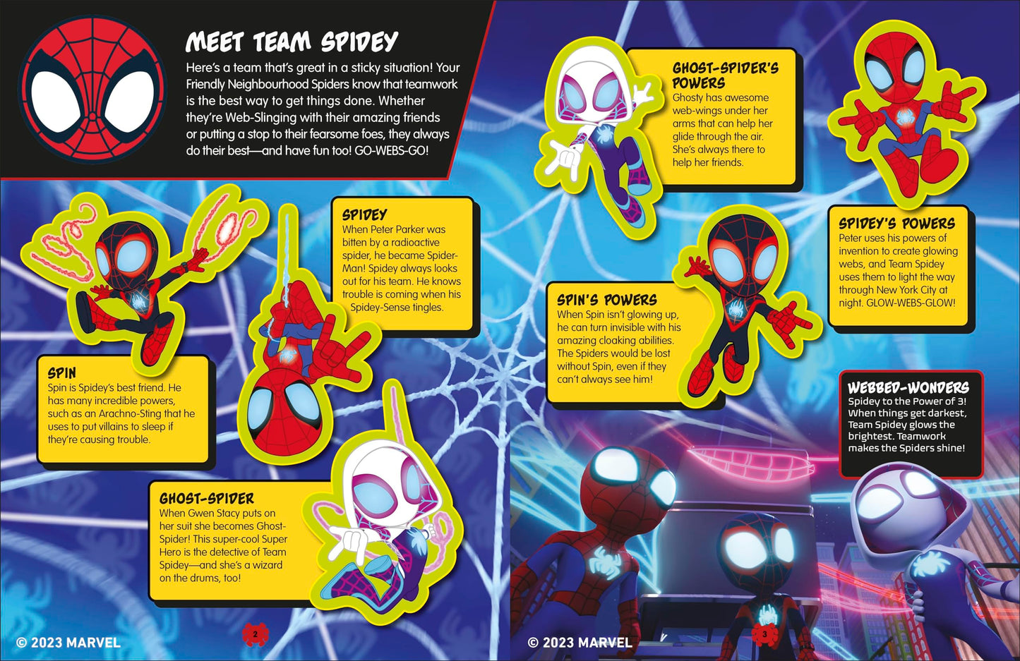 Marvel Spidey and His Amazing Friends Glow in the Dark Sticker Book: With More Than 100 Stickers (Disney Junior: Marvel Spidey and His Amazing Friends)