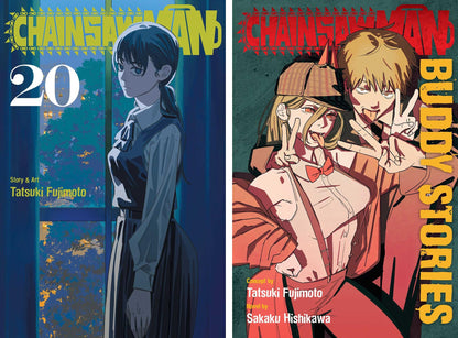 Chainsaw Man Complete Collection (Vol. 1-20 + Buddy Stories), Manga Series Set by Tatsuki Fujimoto (21 Books)