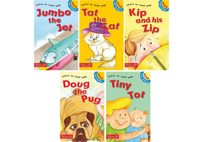 Scholars Hub Phonics Story Book - Read With Phonics (Set Of 5 Books) (Illustrated) (100 Pages)| Large Print Story Book For Kids | Phonic Sound Stories Book For Kids Ages 3-7 Years | Sight Words And Sentences | Phonics Building | Vowels Sounds | Letter Sou
