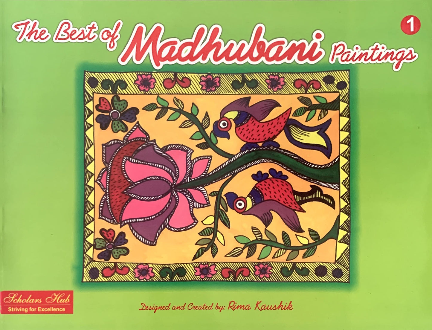 Scholars Hub Best Of Madhubani Art Paintings Book -Vol 1, Vol 2 (Set Of 2 Books) | 48 Pages
