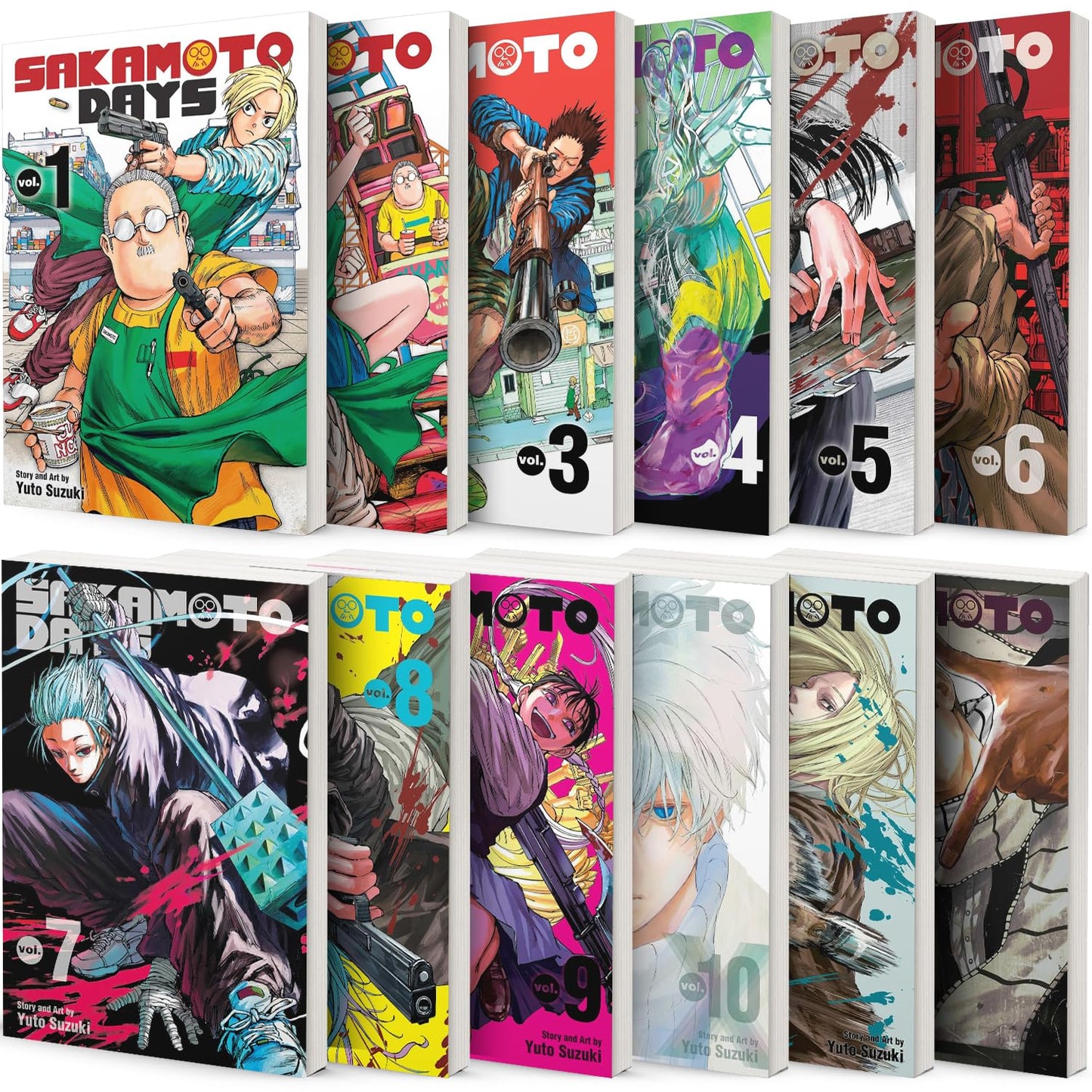 Sakamoto Days Vol. 1–12 Manga Set by Yuto Suzuki (12 Books)