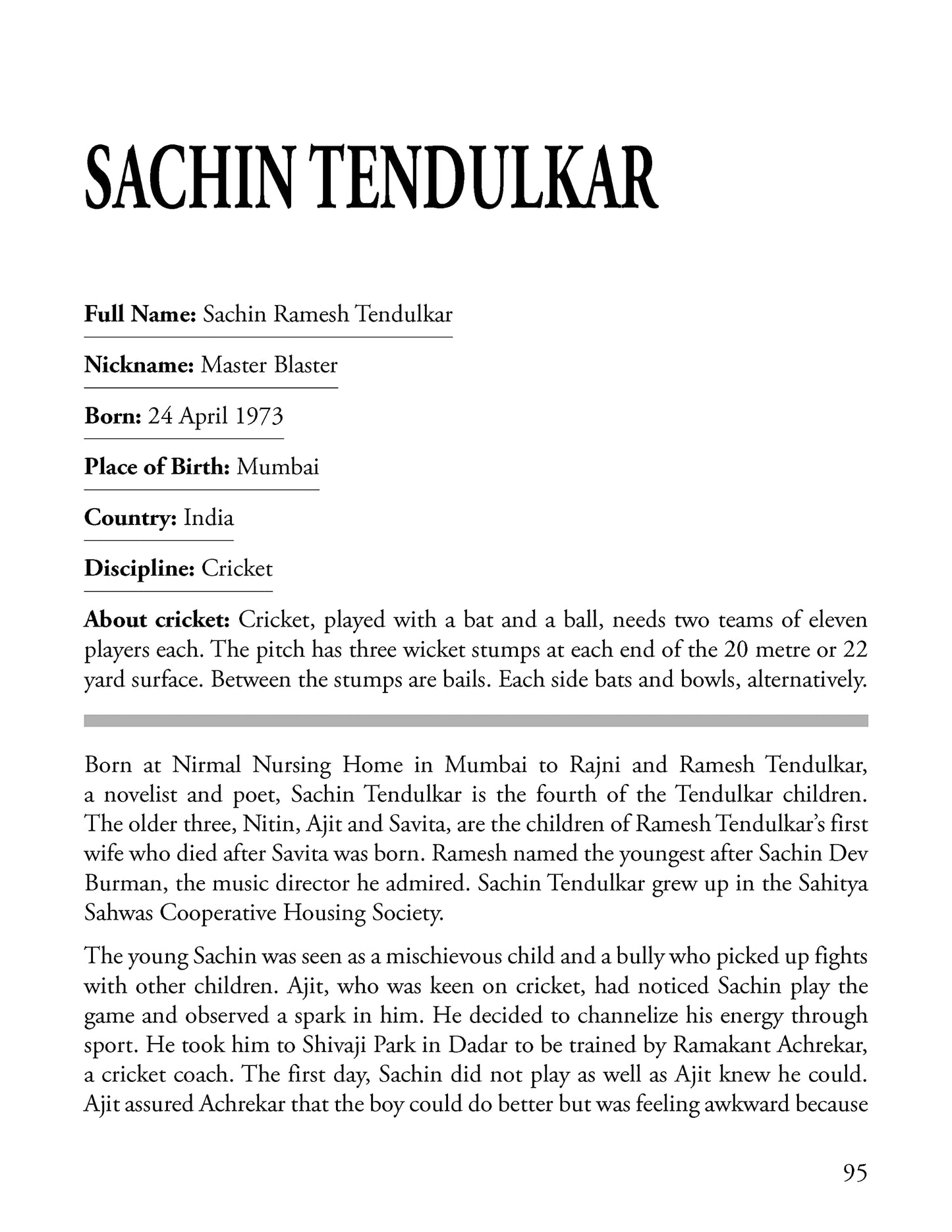 Inspiring Lives:Worlds Greatest Sportspersons : Biographies Of Inspirational Personalities For Kids | 124 Pages