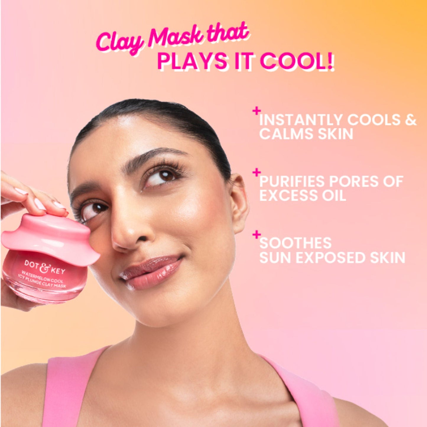 Dot & Key Watermelon Cool Icy Plunge Clay Mask