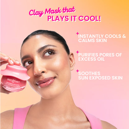 Dot & Key Watermelon Cool Icy Plunge Clay Mask