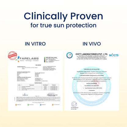 WishCare Vitamin C Pure Glow Brightening Face Sunscreen for Dry Skin with SPF50 PA++++In-Vivo Tested