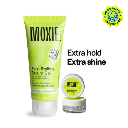 Moxie Beauty Hold My Sparkle - Styling Gel & Hair Glitter Duo