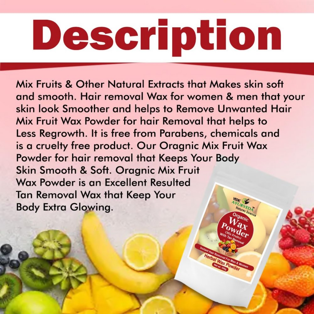 VedicAyurveda Herbal Wax Powder - Mix Fruits