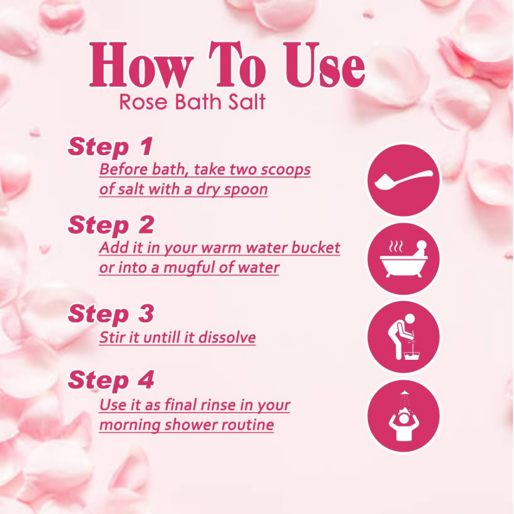 VedicAyurveda Mogra & Rose Bath Salt