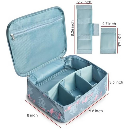 Bronson Professional Portable Dividers Travel Cosmetic Bag Organizer