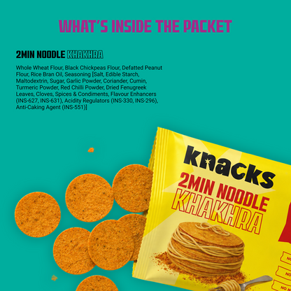 Knacks Coin Khakhra Crisps - 2Min Noodle Flavour
