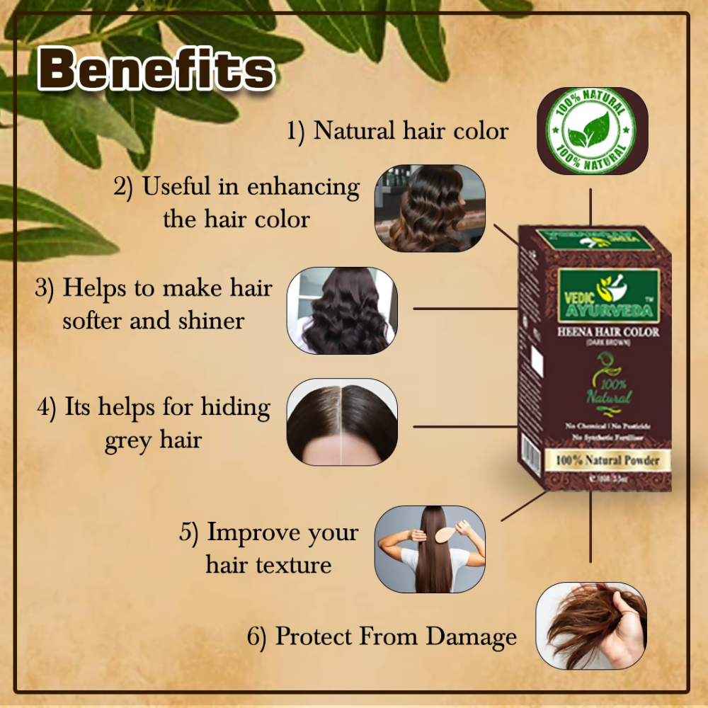 VedicAyurveda Dark Brown Hair Color