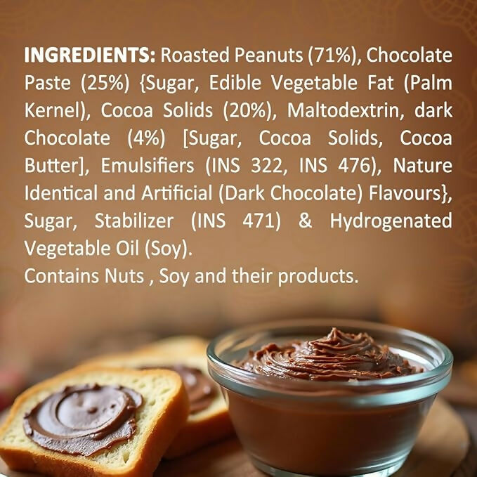 Sundrop Peanut Butter With Chocolate, Crunchy