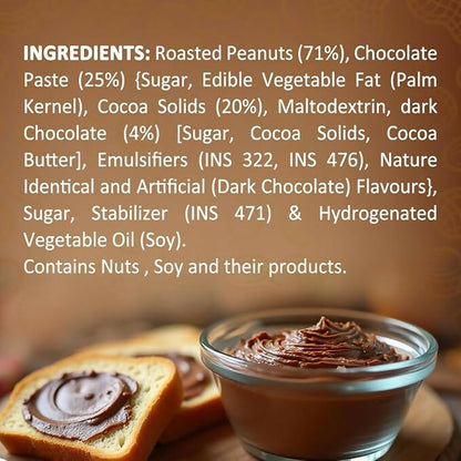 Sundrop Peanut Butter With Chocolate, Crunchy