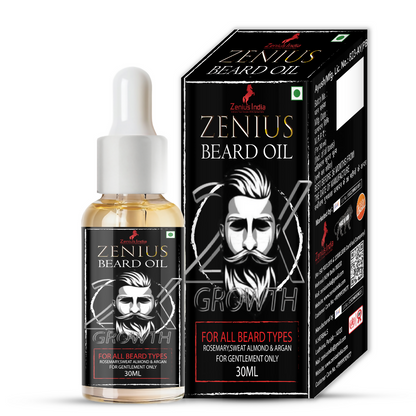 Zenius Beard Oil for Patchy Beard and Hair Growth