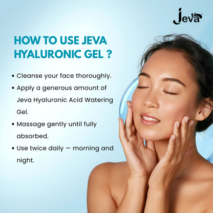Jeva Hyaluronic Acid Face Moisturizer Hydrating Water Gel