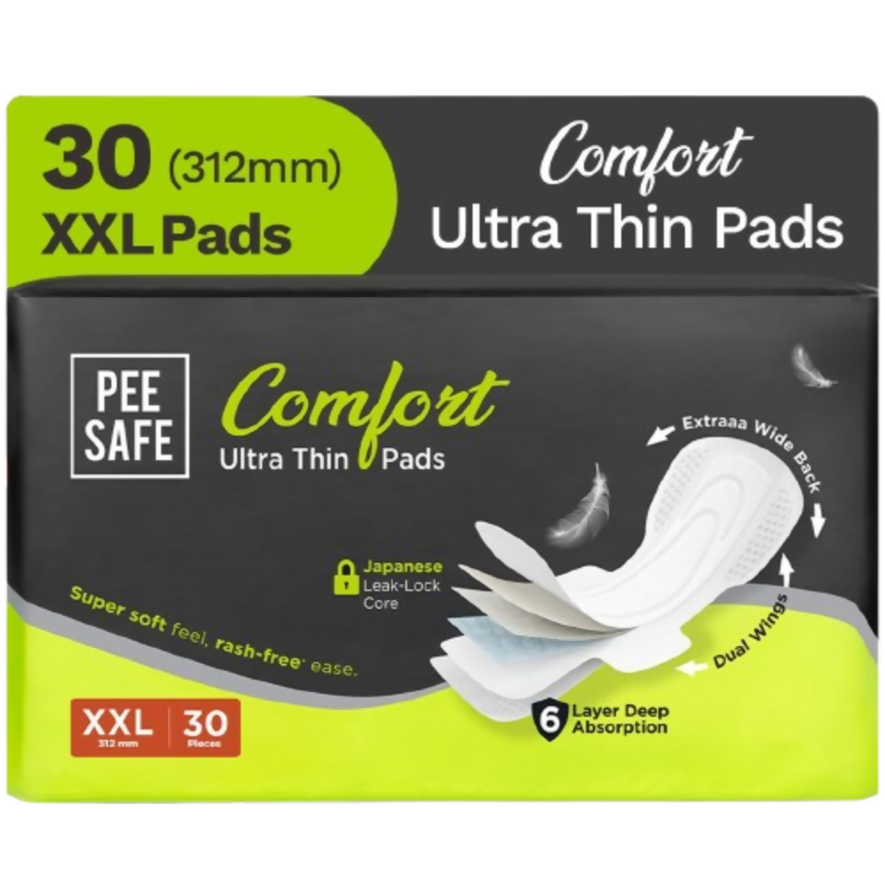 Pee Safe Comfort Ultra Thin Sanitary Pads For Women - XXL
