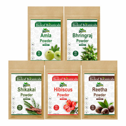 Natural Herbal Hair Pack - Amla, Reetha, Shikakai & More (300g)