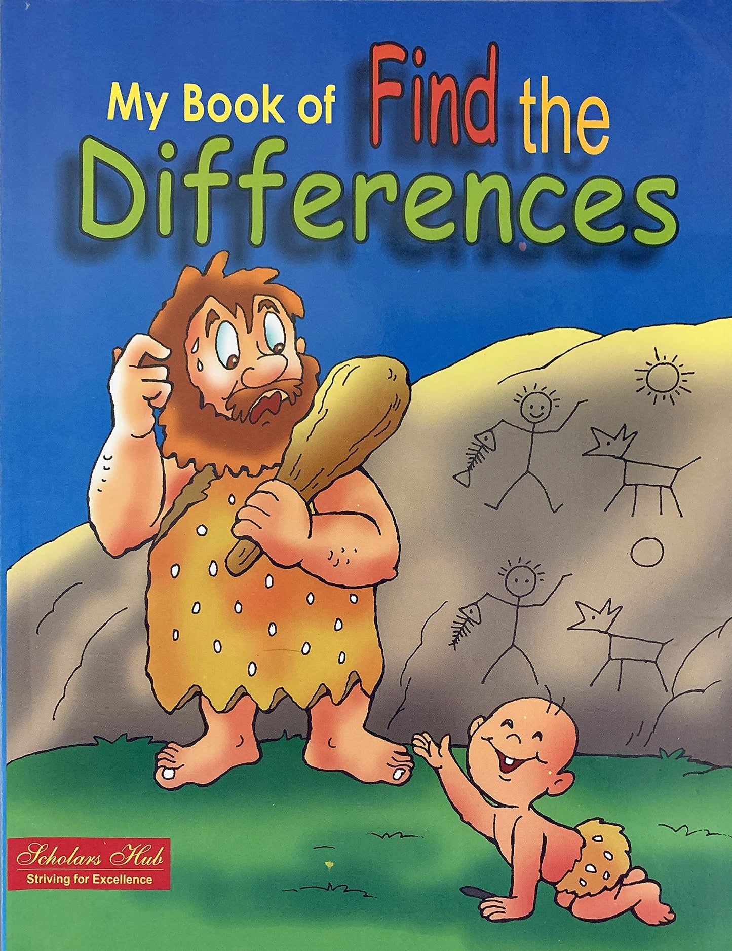 Scholars Hub Activity Book For Kids Set 2- My Book Of Find The Differences & My Book Of Mazes (Set Of 2 Activity Books) (For Ages 3+) | 128 Pages