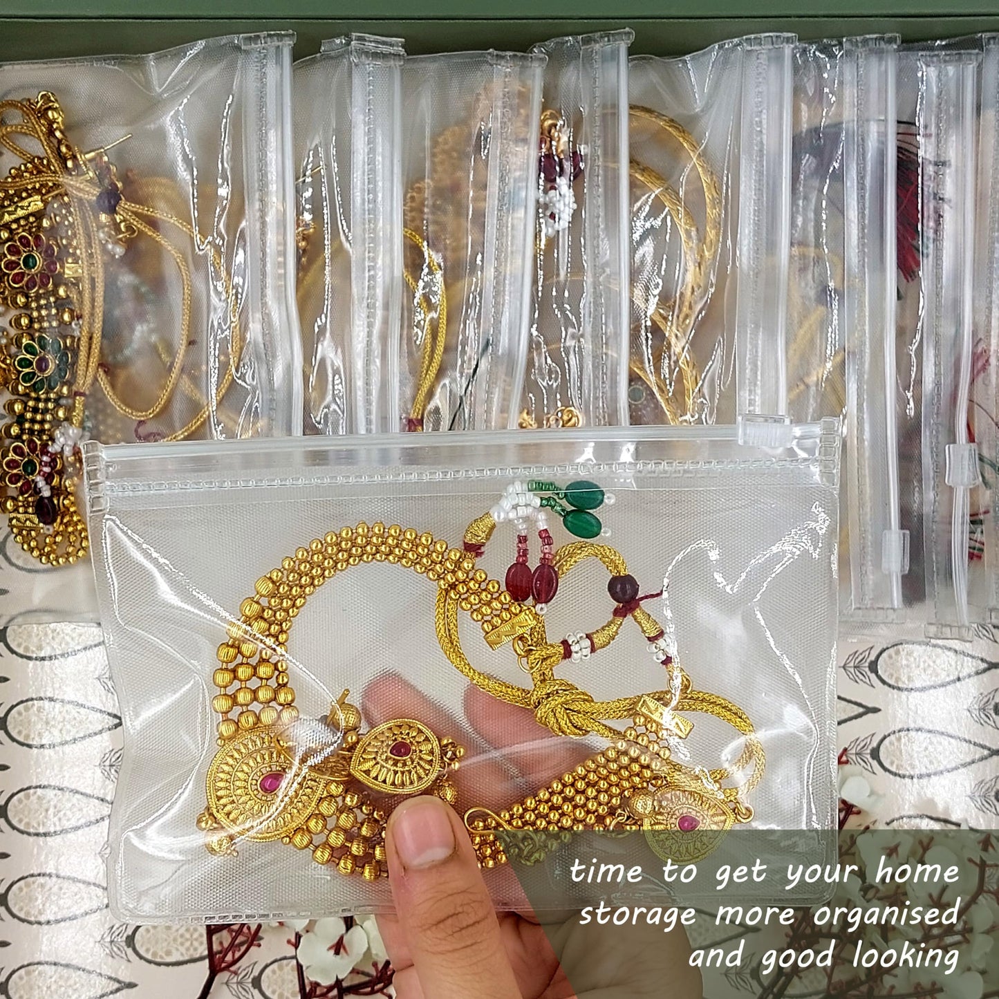 25 Multipurpose Storage Pouches 5x7 Inch for Travel & Makeup