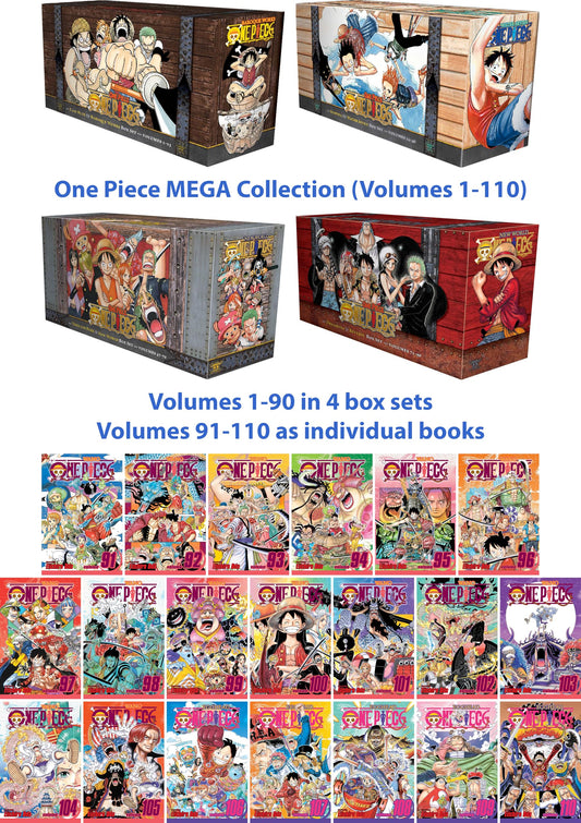 One Piece Complete Manga Set Vol 1–110 | Full Collection by Eiichiro Oda