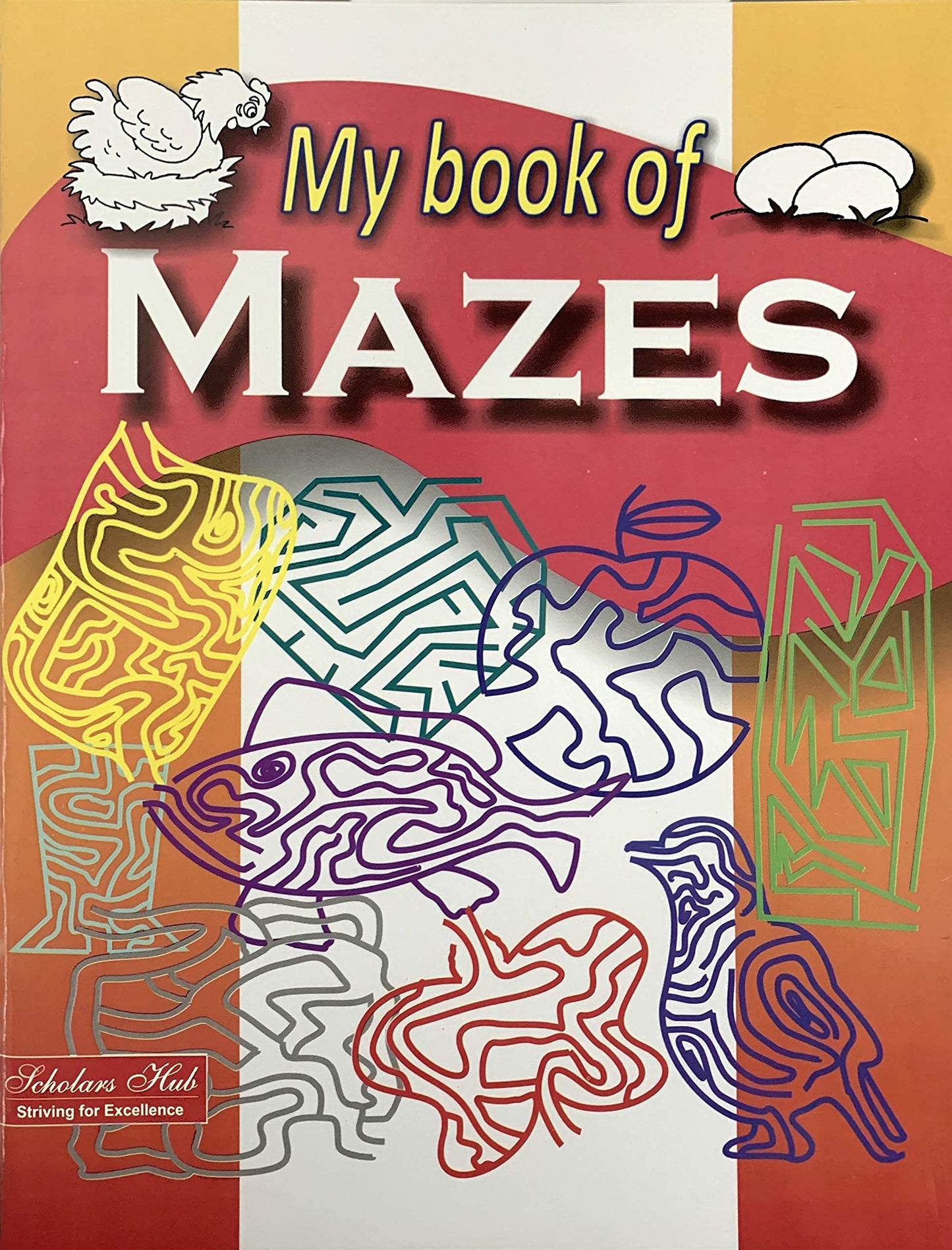 Scholars Hub Activity Book For Kids Set 2- My Book Of Find The Differences & My Book Of Mazes (Set Of 2 Activity Books) (For Ages 3+) | 128 Pages