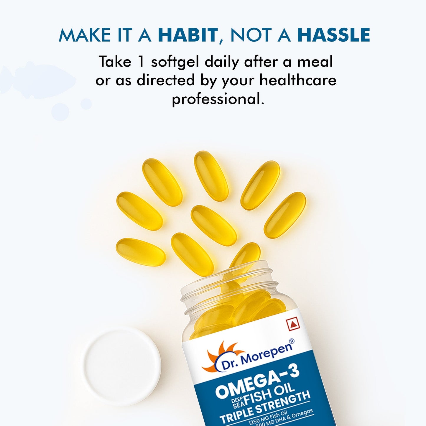 Dr. Morepen Omega-3 Deep Sea Fish Oil Triple Strength Softgels