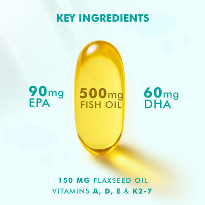 Dr. Morepen Omega-3 Deep Sea Fish Oil 500mg Softgels