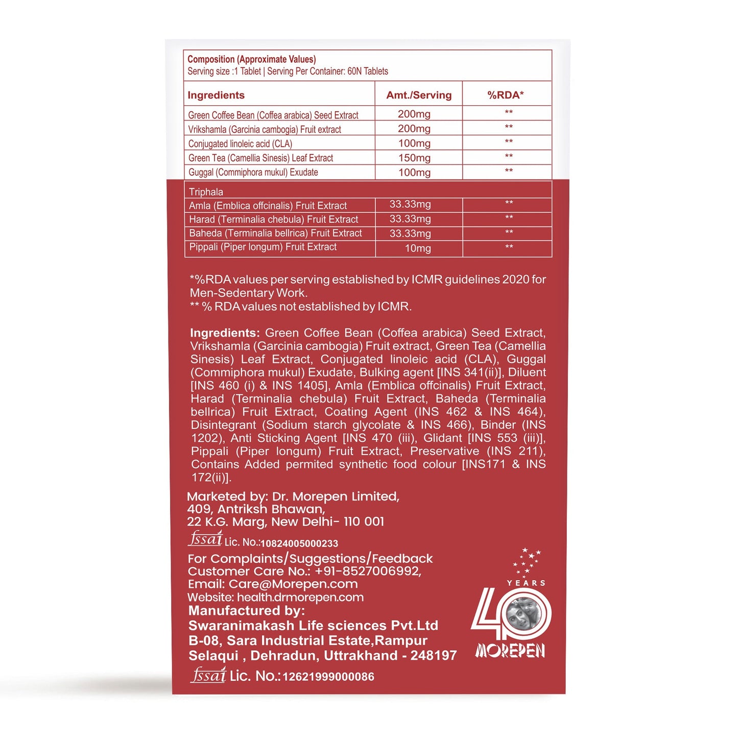 Dr. Morepen Fat Burner Tablets