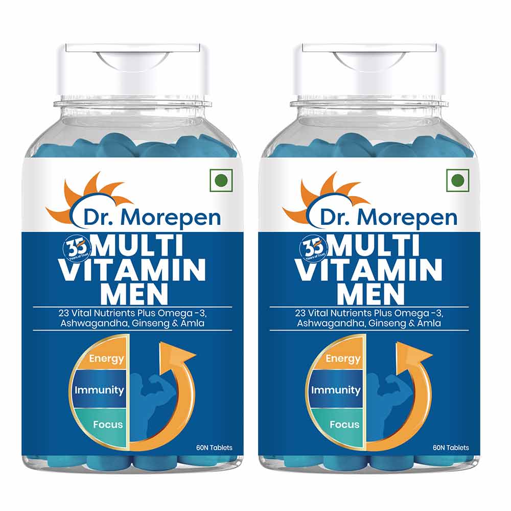 Dr. Morepen Multivitamins For Men With Omega 3 & Herbs