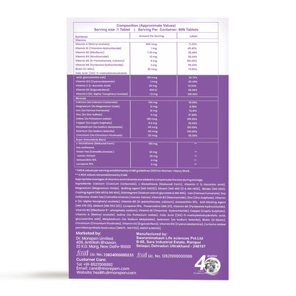 Dr. Morepen Multi-Vitamin Tablets For Women