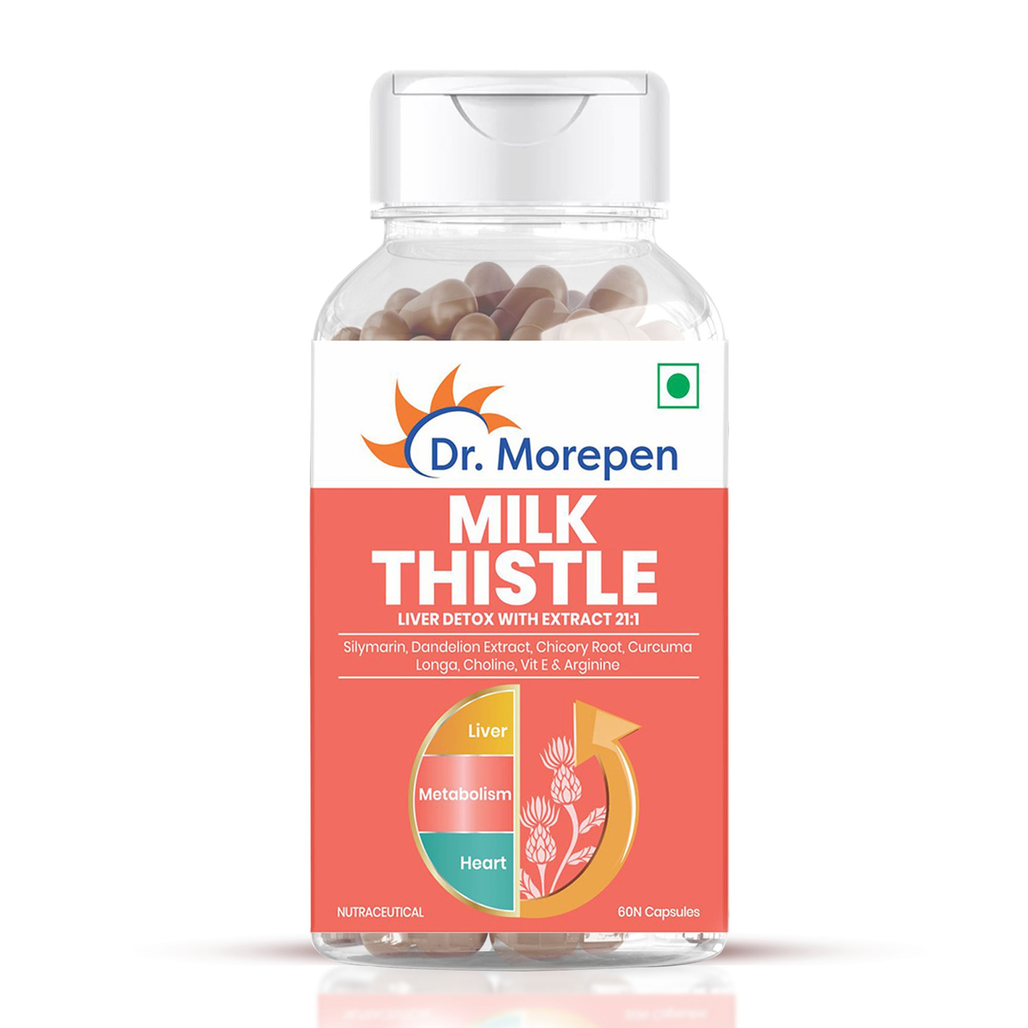 Dr. Morepen Milk Thistle+ Capsules For Liver Health