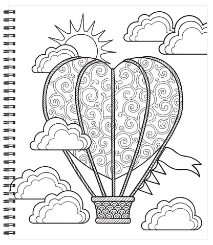 Large Print Easy Color & Frame - Stress Free (Adult Coloring Book)
