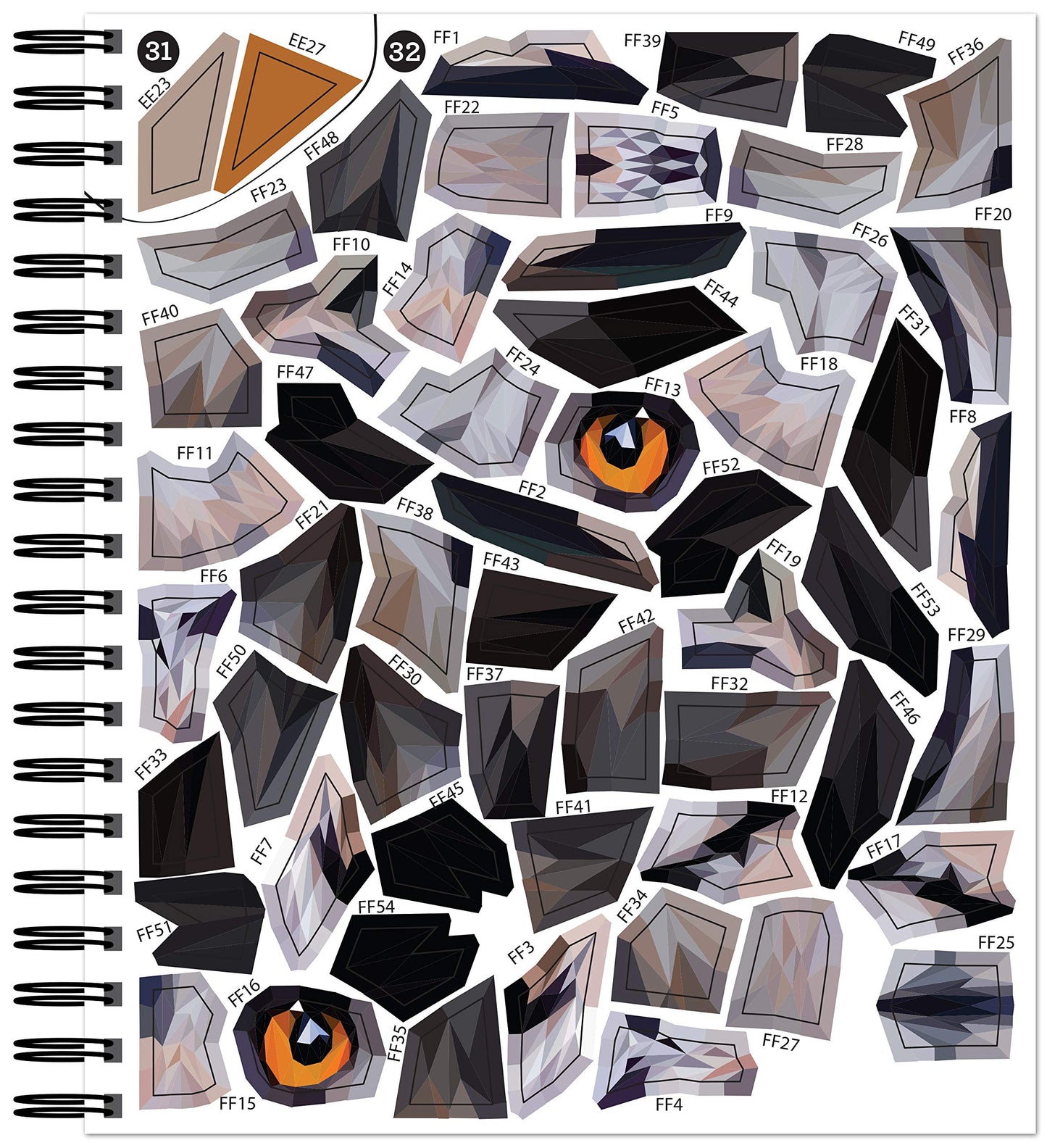 Brain Games - Sticker by Number: Animals - 2 Books in 1 (42 Images to Sticker) 